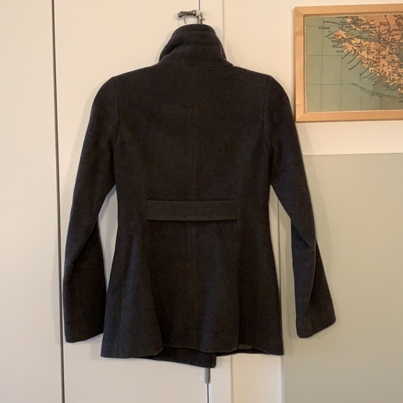 Grey Pea Coat - Picture 5 of 6